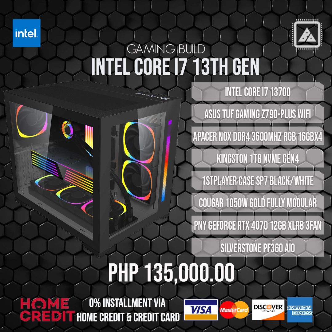 INTEL CORE I7 13700 with RTX 4070 Gaming Build V.2 INTEL CORE I7 13700 with RTX 4070 Gaming Build V.2